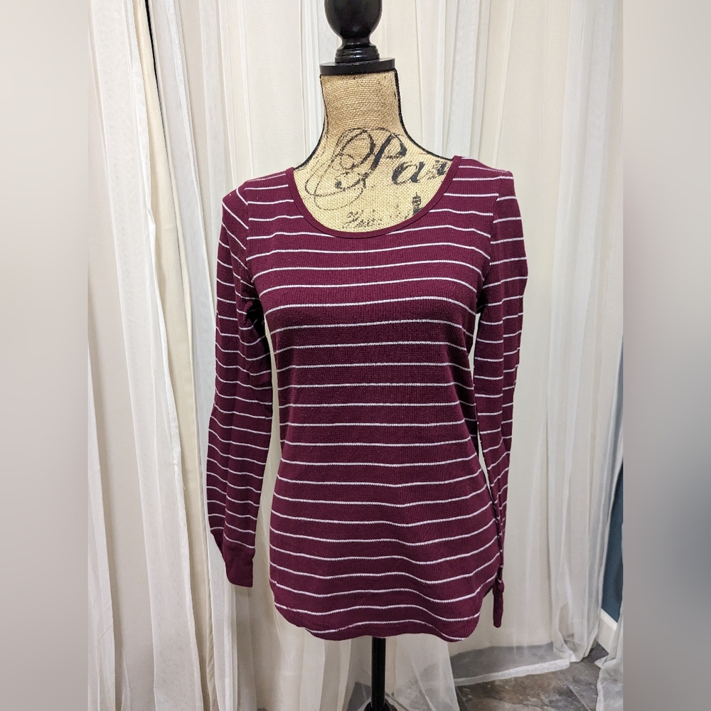 SO Perfect thermal maroon long sleeve